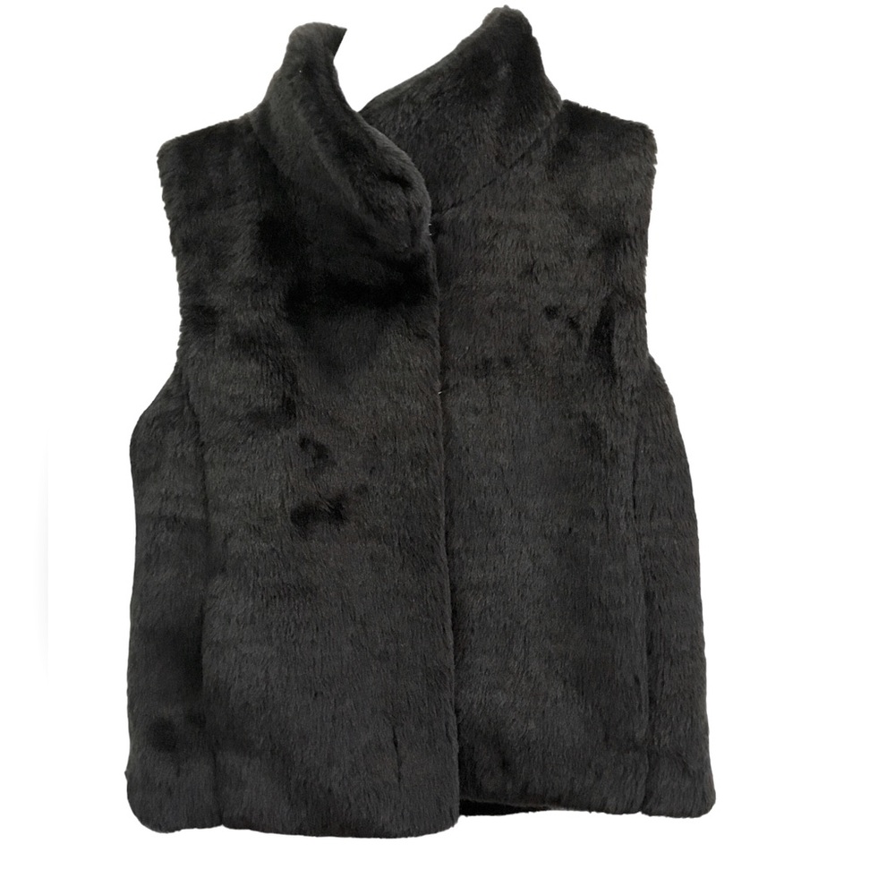 Epic Threads Girls Medium Faux Fur Black Vest